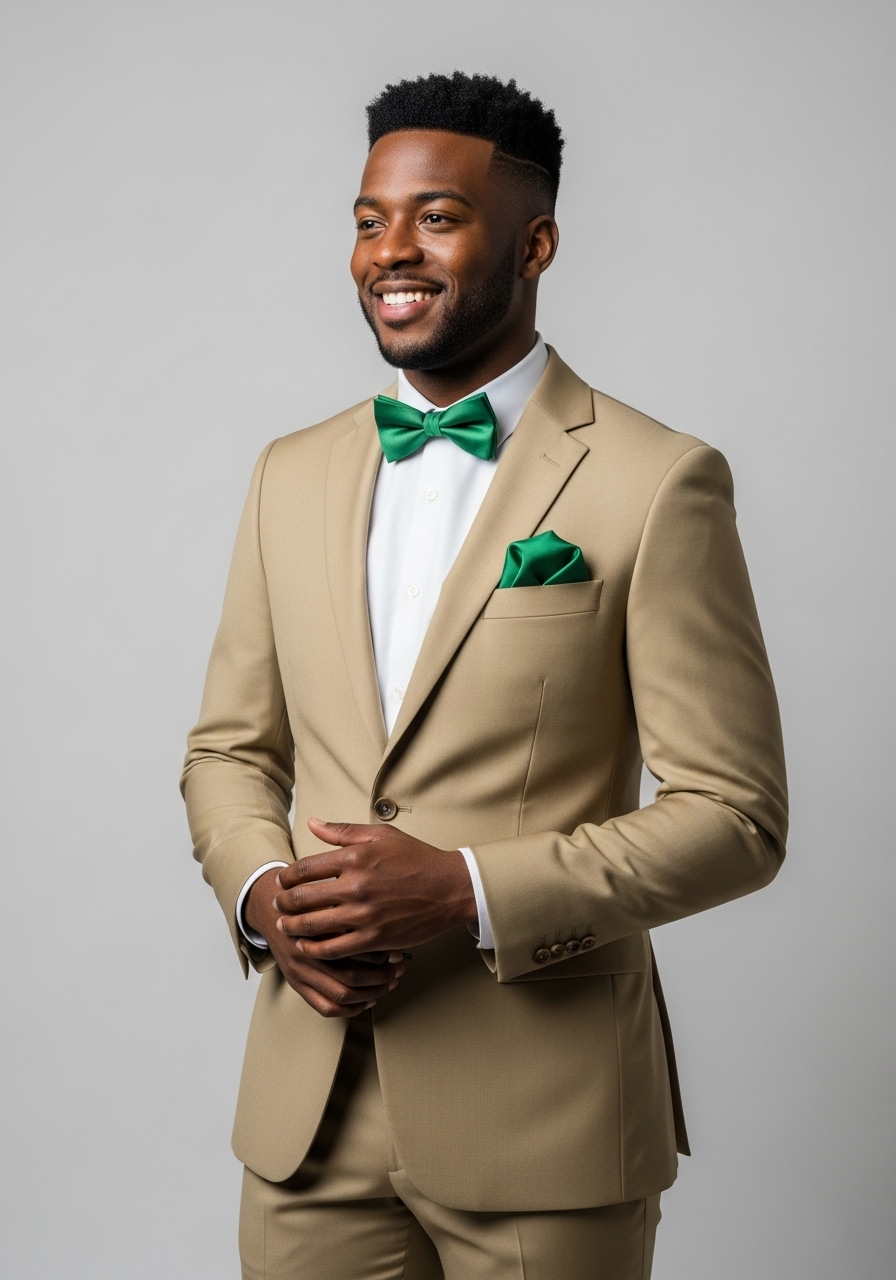 Emerald Green Bowtie and Accessory Set (Groomsmen)