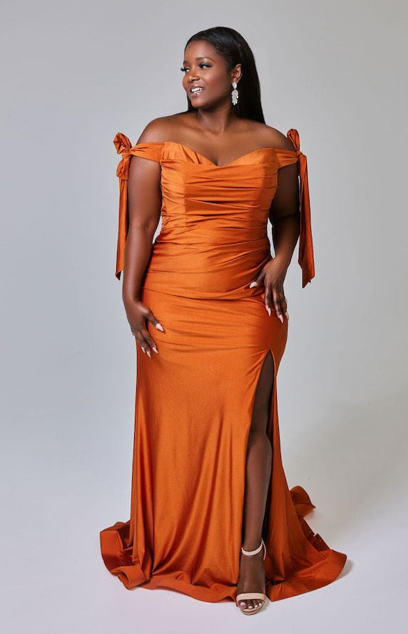 The Tianna Gown (Burnt Sienna) - Bridal Babes The Tianna Gown (Burnt Sienna) - Bridal Babes