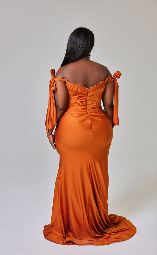 The Tianna Gown (Burnt Sienna) - June Pre-Order