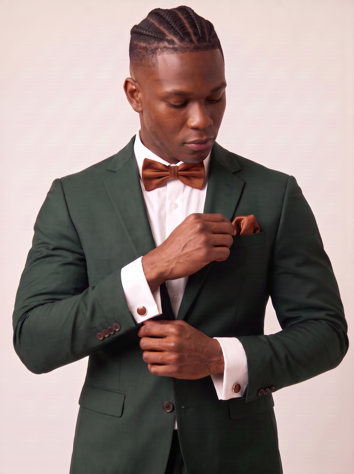Chocolate Bowtie and Accessory Set (Groomsmen) - Quick Ship