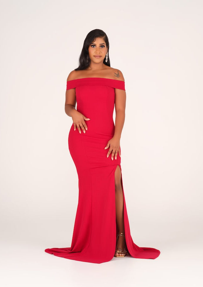The Jasmine Dress Bright Burgundy / XL The Jasmine Dress Bright Burgundy / XL