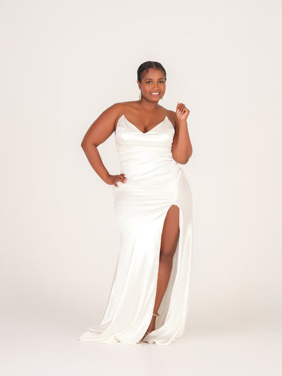 The Michelle Dress (Bridal White)