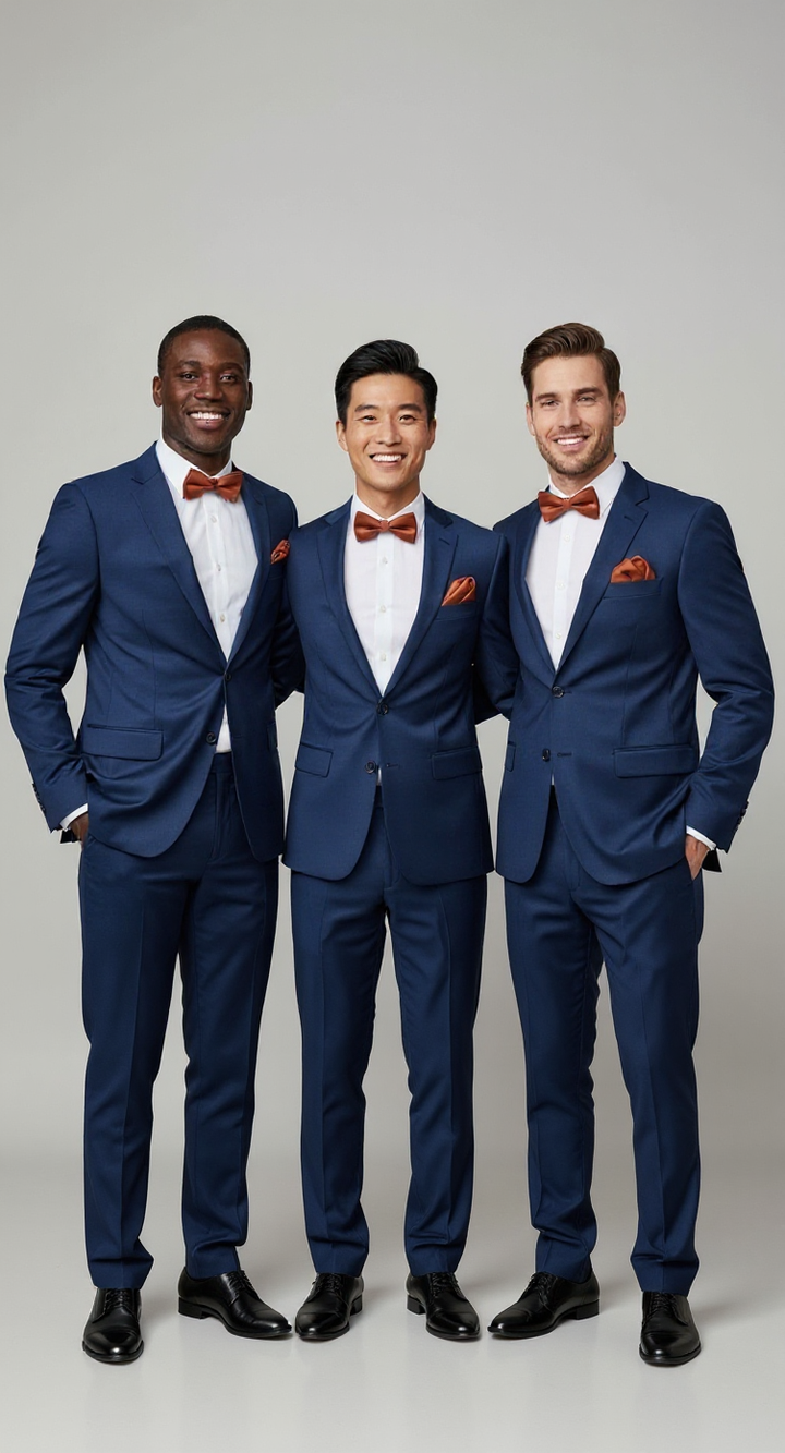 Sienna Bowtie and Accessory Set (Groomsmen) - Quick Ship