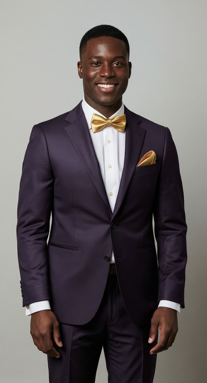 Champagne Bowtie and Accessory Set (Groomsmen) - Quick Ship