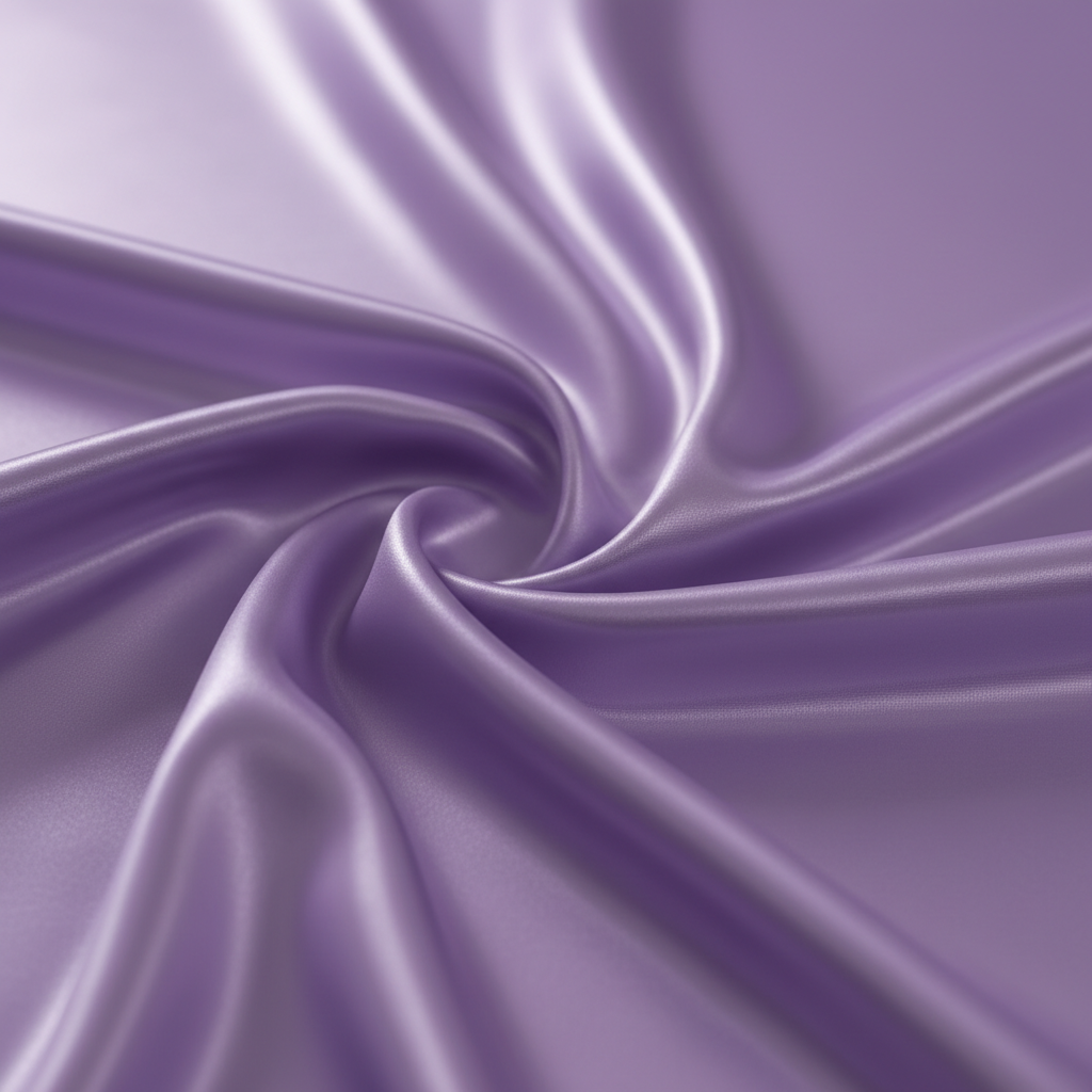 Swatch of shiny lavender fabric