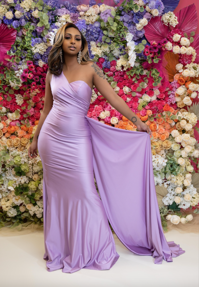 2022 Long Lavender Mermaid Bridesmaid Dresses Evening Wedding Party Dress  Robe Demoiselle D Honneur Femme Custom